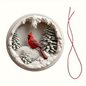 00156daf-5a76-4647-bd45-feb3a0bfb33e Goodsright Decor 1pc Exquisite Cardinal Christmas Ornament - Hanging Memorial Gift, Plastic Cardinal Bird Figurine for Christmas Tree Decorations, Xmas DIY Crafts, Universal Holiday Decor