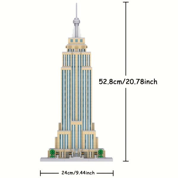 Goodsright Decor "Majestic Tower" Empire State Building Micro Blocks Set - 3819 Piece Architectural Model, Perfect For Home Decor & Birthday Gifts, Ages 14+