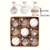 Goodsright Decor 9pcs 3.15inch Christmas Ball Pendant, Pendant, Pendant Decor Ornament, Scene Decor, Room Decor, Home Decor, Window Decor Pendant, Holiday Party Decor