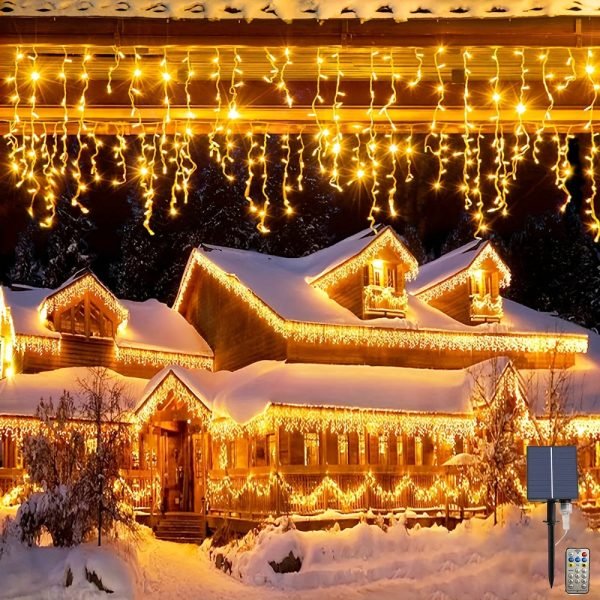 Goodsright Decor 1 Pack New Solar Panel LED Fairy Lights Outdoor Holiday Lights, Wedding Party Decorative Lights, Thanksgiving Christmas Halloween Wreaths For Street Decorations