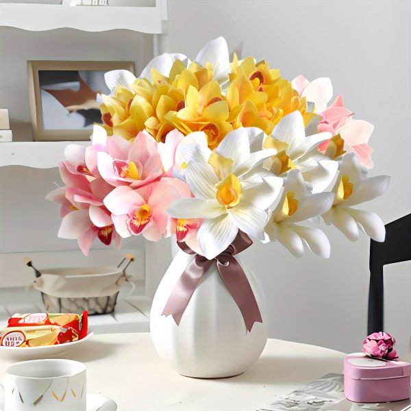 Goodsright Decor 12pcs, Vibrant Artificial Flower and Plant Combination - Perfect for Adding a Pop of Color to Any Space - Romantic Wedding Decor Essentials, Elegant Home Accent, Versatile Indoor and Outdoor Decor for Any Season, Perfect for Themed Parties