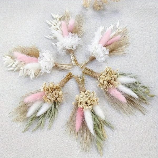 Goodsright Decor 6-Pack Rustic Chic Artificial Flower Bouquets - Realistic Faux Floral Arrangements for Wedding Table Centerpieces, DIY Crafts, and Elegant Home Decor - Perfect for Adding a Touch of Elegance and Sophistication