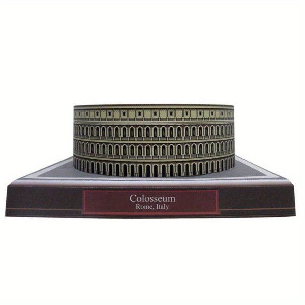 Goodsright Decor "Iconic" Diy 3D Paper Model Kit - Rome Colosseum Architectural Replica, Handcrafted Ornament For Home & Office Decor, Ideal For Architecture Enthusiasts