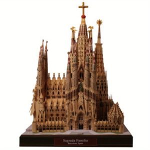 1712124483364-44b6daa7c8ae42d0aa2d201f09dd3a96-goods Goodsright Decor 3D Paper Model DIY Kit of Sagrada Familia Cathedral - Uncoated Handmade Architectural Ornament for Home Decor, Perfect for Bedroom, Living Room, Office, and Study - Ideal for Architecture Enthusiasts