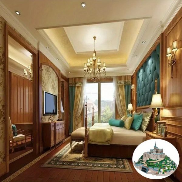 1712546260832-049b07cbdb5c43d3af1c1766ab64ea30-goods Goodsright Decor Saint-Michel Abbey 3D Paper Model Kit - Handmade DIY World Famous Architecture Replica, Coated Finish, Ideal for Bedroom, Living Room, Office, Study Decor