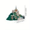 1712546265123-3ee4572503834b508680da1963f815f0-goods Goodsright Decor Saint-Michel Abbey 3D Paper Model Kit - Handmade DIY World Famous Architecture Replica, Coated Finish, Ideal for Bedroom, Living Room, Office, Study Decor