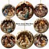 Goodsright Decor "Holy Night" 16-Piece Nativity Scene Wooden Ornaments Set - Perfect For Home, Church & Holiday Decorations