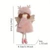 Goodsright Decor 3 PCS Hanging Christmas Angel Girl Ornaments with Antlers and Wings, Plush Festive Tree Pendants for Holiday Party Decor, Material Blend of Plastic, Cloth, Linen - Perfect for Christmas and New Year Celebrations
