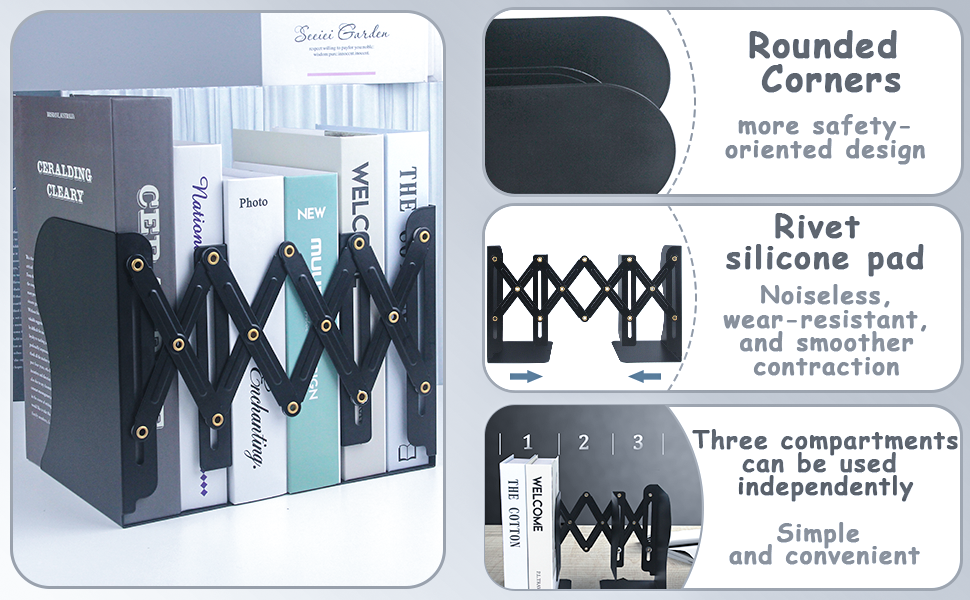 Adjustable Bookends