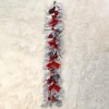 1df4d687fae800c1372564a0cf757116-1 Goodsright Decor 1pc Glamorous Christmas Flocking Wreath - Door Hanging Decoration with Rattan Reverse Hanging Tree Design, Festive Holiday Decor, No Feathers, Ideal for Indoor and Outdoor Use