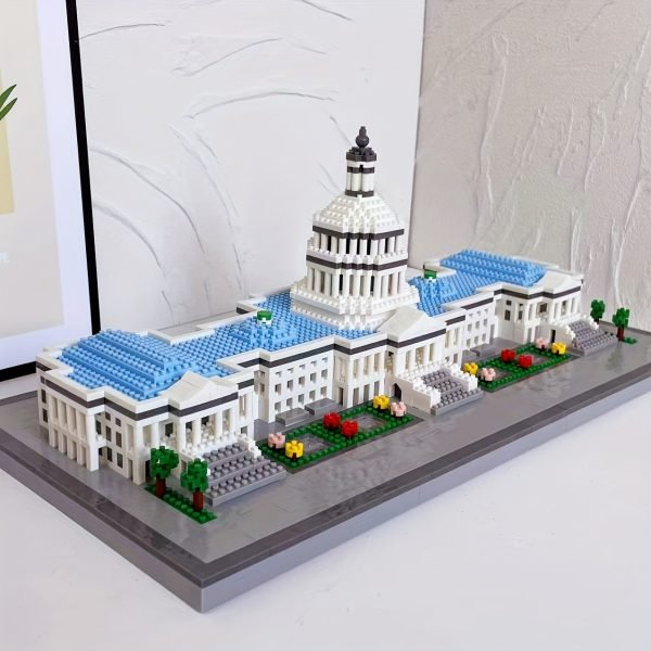 Goodsright Decor 3299pcs World Famous Landmark Large Building, Parliament Building Eiffel Tower Block Model, Three-dimensional Assembly Puzzle Toy, Christmas Birthday Gift