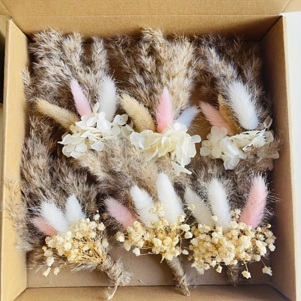 Goodsright Decor 6-Pack Rustic Chic Artificial Flower Bouquets - Realistic Faux Floral Arrangements for Wedding Table Centerpieces, DIY Crafts, and Elegant Home Decor - Perfect for Adding a Touch of Elegance and Sophistication