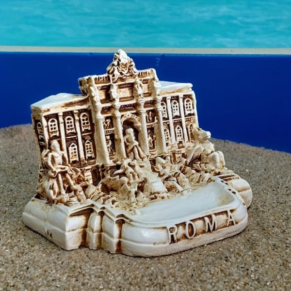 Goodsright Decor 1pc, Resin Miniature Trevi Fountain, Roman Church Sculpture, Rome Italy Sand Tray, Psychological Sandplay