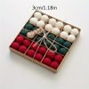 Goodsright Decor 36-Pack Wool Felt Balls, 1.18in Christmas Tree Ornaments, European Style, Festive Window & Scene Decor, Holiday Decorations, Boxed Set
