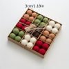 Goodsright Decor 36-Pack Wool Felt Balls, 1.18in Christmas Tree Ornaments, European Style, Festive Window & Scene Decor, Holiday Decorations, Boxed Set