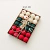 Goodsright Decor 36-Pack Wool Felt Balls, 1.18in Christmas Tree Ornaments, European Style, Festive Window & Scene Decor, Holiday Decorations, Boxed Set