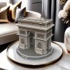 Goodsright Decor DIY 3D Arc de Triomphe Diorama Kit for Adults - Creative Paper Craft Home Decor, Collectible Olympic & Travel Souvenir, Ideal for Birthday, Graduation, Valentine's & Father's Day Gift