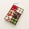 Goodsright Decor 36-Pack Wool Felt Balls, 1.18in Christmas Tree Ornaments, European Style, Festive Window & Scene Decor, Holiday Decorations, Boxed Set