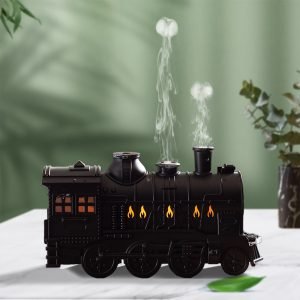 504b6f4d-9646-40c2-8bc9-ac0061439317 Goodsright Decor Adorable Train Shape Aroma Diffuser Humidifier - Invigorating Fragrance & Ring Jellyfish Humidification - Soothing Home Aroma Solution with Key-type Two-speed Control