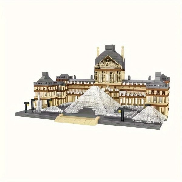 Goodsright Decor Louvre Replica 3377pcs Building Blocks - Educational DIY Model Kit for Adults | Stress-Relief 3D Puzzle | Collector's Display Set