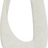 5145pebl1bL._AC_SL1500 Goodsright Decor 79 Polystone Abstract Decorative Sculpture Cut-Out Home Decor Statue with Marble Stand, Accent Figurine 7" x 3" x 20", White