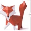 Goodsright Decor Fox Figurine Statue Gifts Modern Sculpture Decor Home Gifts Animal Arts Polyresin Geometric Crafts 4.0 inch