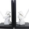 519jfNCsTwL._AC_SL1500 Goodsright Decor Chivalrous Samurai Bookends, Modern Chinese Tai Chi Character Book Ends, Heavy Abstract Bookend, Japanese Warrior Statue Book Stoppers, Kongfu Non-Slip Crafts Book Ends, for Office Home Decor(Color:B)
