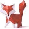 Goodsright Decor Fox Figurine Statue Gifts Modern Sculpture Decor Home Gifts Animal Arts Polyresin Geometric Crafts 4.0 inch