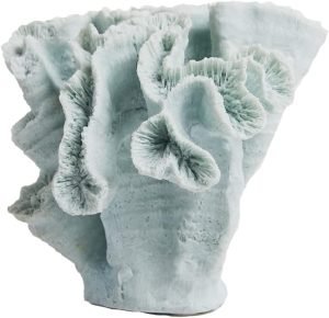 Goodsright Decor Ocean Decor Artificial Coral Statue Modern Sculpture Home Gifts Table Centerpiece Crafts Polyresin Blue Arts 7.5inch