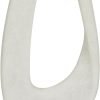 51il8q2DN_L._AC_SL1500 Goodsright Decor 79 Polystone Abstract Decorative Sculpture Cut-Out Home Decor Statue with Marble Stand, Accent Figurine 7" x 3" x 20", White
