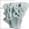 Goodsright Decor Ocean Decor Artificial Coral Statue Modern Sculpture Home Gifts Table Centerpiece Crafts Polyresin Blue Arts 7.5inch