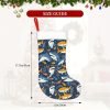 Goodsright Decor Festive Sharks Christmas Stocking - 18 Inch Large Christmas Decorative Gift for Wall or Mantel - Contemporary Style, Polyester Material, No Feathers