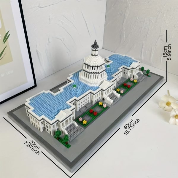 Goodsright Decor 3299pcs World Famous Landmark Large Building, Parliament Building Eiffel Tower Block Model, Three-dimensional Assembly Puzzle Toy, Christmas Birthday Gift