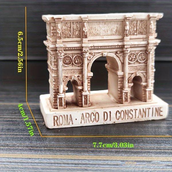 Goodsright Decor Resin Collectible Figurine of Rome's Arch of Constantine - Versatile Indoor & Outdoor Decorative Piece, Electricity-Free