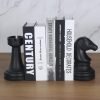 610mwBoNLSL._AC_SL1000 Goodsright Decor Decorative Bookends Chess Bookends, Book Shelf Decor Book Ends for Heavy Books, Heavy Bookends Book Stoppers for Desk Decoration, Unique Bookends Decor for Office Home (Chess Bookends)