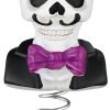 Goodsright Decor Halloween Pumpkin Skull Ghost Miniature Tree Topper Spooky Halloween Ornaments Pumpkin Halloween Tree Topper 4 Inches Mini Halloween Christmas Tree Ornaments for Halloween Party (Ghost)