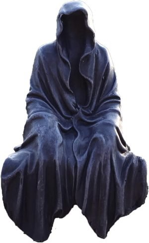 618UTpTrJSL._AC_SL1500 Goodsright Decor Resin Tabletop Gothic Decor Sitting Statue, Resin Statue Gothic Decor, Fits On Sturdy Shelf and Has A Cool Mystic Look 5.1 Inch