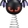 Goodsright Decor Halloween Pumpkin Skull Ghost Miniature Tree Topper Spooky Halloween Ornaments Pumpkin Halloween Tree Topper 4 Inches Mini Halloween Christmas Tree Ornaments for Halloween Party (Ghost)