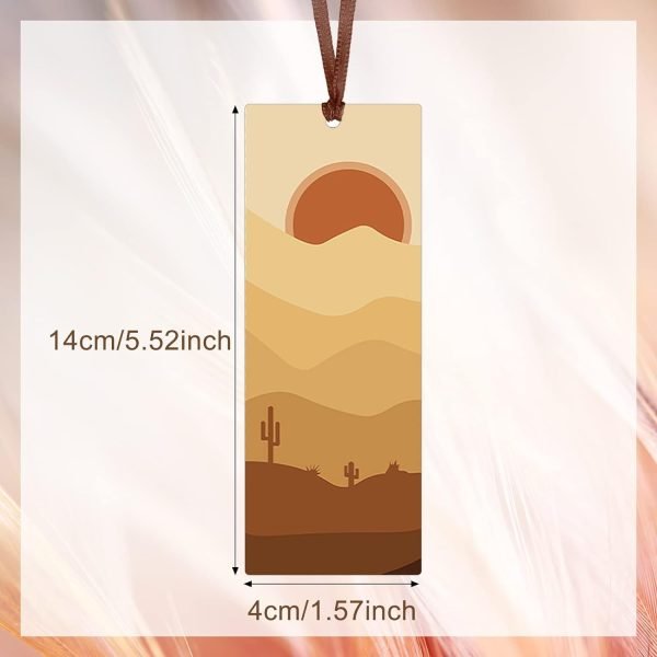 61L4lg-flrL._AC_SL1500 Goodsright Decor 60 Pieces Abstract Boho Bookmarks Minimalist Line Bookmarks Women Minimalist Geometric Sun Double Sided Bookmark Minimalist Landscape Page Markers Book Markers Botanical Plant Bookmarks for Students