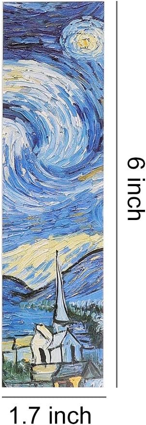 Goodsright Decor Van Gogh Oil Painting Bookmarks for Women Men Kids Boys Girls Children Teens, 30PCS