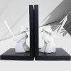 61QxSvKbGfL._AC_SL1500 Goodsright Decor Chivalrous Samurai Bookends, Modern Chinese Tai Chi Character Book Ends, Heavy Abstract Bookend, Japanese Warrior Statue Book Stoppers, Kongfu Non-Slip Crafts Book Ends, for Office Home Decor(Color:B)