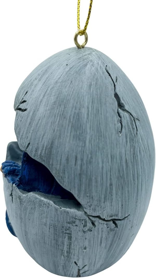 Goodsright Decor Baby Blue Dragon Hatching from Egg Christmas Tree Ornament Figurine