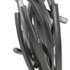 Goodsright Decor 79 Metal Abstract Decorative Sculpture Home Decor Statue with Marble Base, Accent Figurine 17" x 7" x 24", Gray