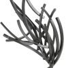 Goodsright Decor 79 Metal Abstract Decorative Sculpture Home Decor Statue with Marble Base, Accent Figurine 17" x 7" x 24", Gray