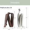 Goodsright Decor Decorative Bookends for Heavy Books, Thinker Statue Book Holders for Shelves & Office Desk, Abstract Decor Aesthetic Book Ends Stoppers, Modern Bookshelf Decoration