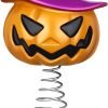 Goodsright Decor Halloween Pumpkin Skull Ghost Miniature Tree Topper Spooky Halloween Ornaments Pumpkin Halloween Tree Topper 4 Inches Mini Halloween Christmas Tree Ornaments for Halloween Party (Ghost)