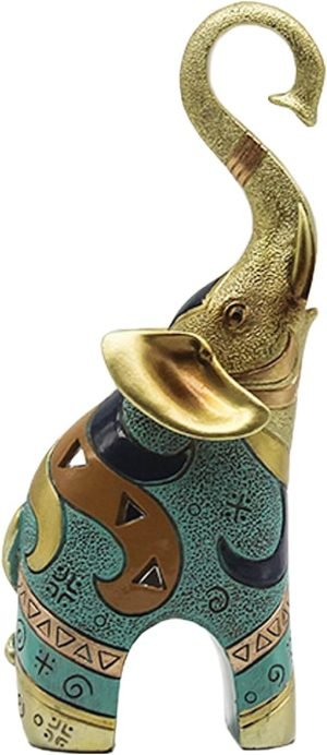 61p0rz-8EJL._AC_SL1500 Goodsright Decor Good Luck Elephant Decor for Home, Large Gold Elephant Statue for Home Decor, Small Elephant Figurines and Statues (1 Pcs Small)