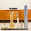 Goodsright Decor Creative Skyline Collectible Model Brick, New York City Trade Center Landmark Building Block Toys, Gifts, Home Decor