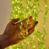 Goodsright Decor Enchanting Willow LED Curtain Lights, 1 Pack of 100, USB-Powered with 8 Twinkling Modes - Versatile Decor for Christmas, Weddings, Parties, Bedrooms, and New Year Ambiance