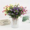 Goodsright Decor 2pc Artificial Flower Bouquets for Home & Wedding Decor, Plastic Indoor Plant Floral Arrangements, Non-Electric Christmas and Easter Decorative Props Without Feathers